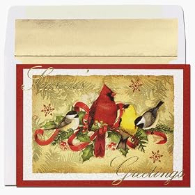 Greetings Birds - Boxed Holiday Christmas Cards