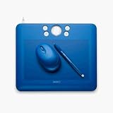 Bamboo Fun (Medium) Blue Tablet with Pen, Mouse, and Graphics Software
