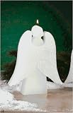 Biedermann & Sons C3084LG Large Glitter Angel Candle