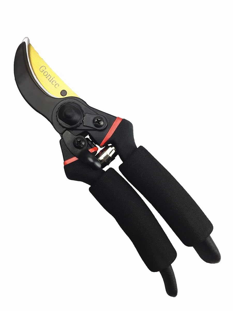 Gonicc 8" Professional Premium Titanium Bypass Pruning Shears (GPPS