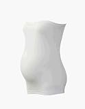 Bump Huggers Maternity Belly Band Regular UK Size 12 + (pre-pregnancy) in White