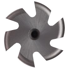 Niagara Cutter CVS130 Convex Radius Shank Type Cutter, High Speed Steel, Uncoated (Bright), Weldon Shank, 7/8" Cutter Diameter, 6 Flutes, 3/32" Radius