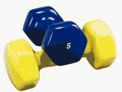Troy Barbell VD-009 Contoured Vinyl Coated Dumbbell - 9 Pounds - Yellow Troy Barbell VD-009 Contoured Vinyl Coated Dumbbell - 9 Pounds - Yellow