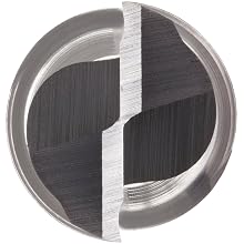 Niagara Cutter S203 High-Speed Steel End Mill, General Purpose, Regular Length, TiCN Coated, 2 Flutes, Square End