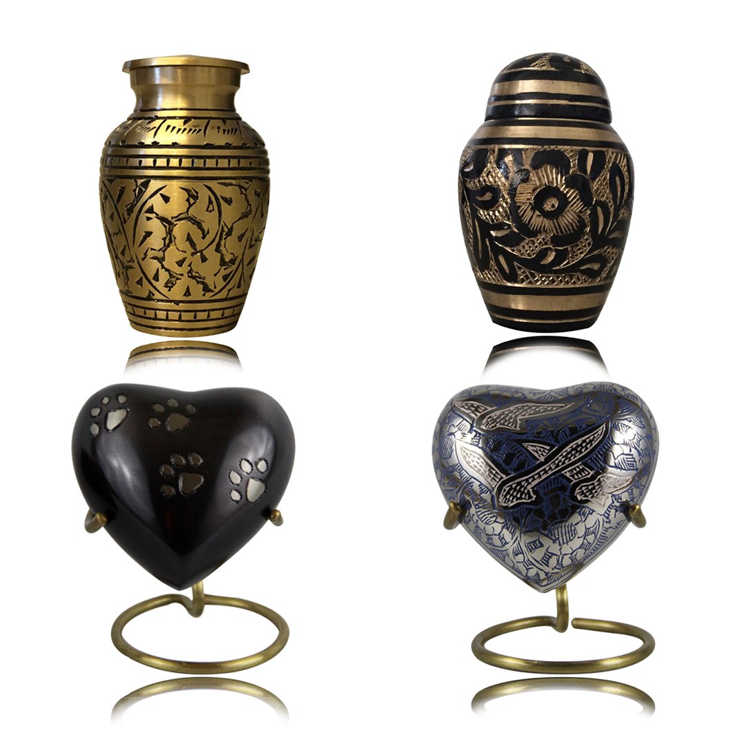 Set of 4 Keepsake Urns for Ashes, Memorial Cremation Urns eBay