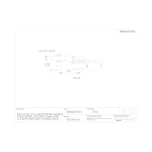 DE STA CO 215-U Horizontal Handle Hold Down Action Clamp with U-Shaped Bar and Flanged Base