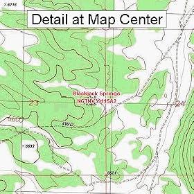 USGS Topographic Quadrangle Map - Blackjack Springs, Nevada (Folded/Waterproof)