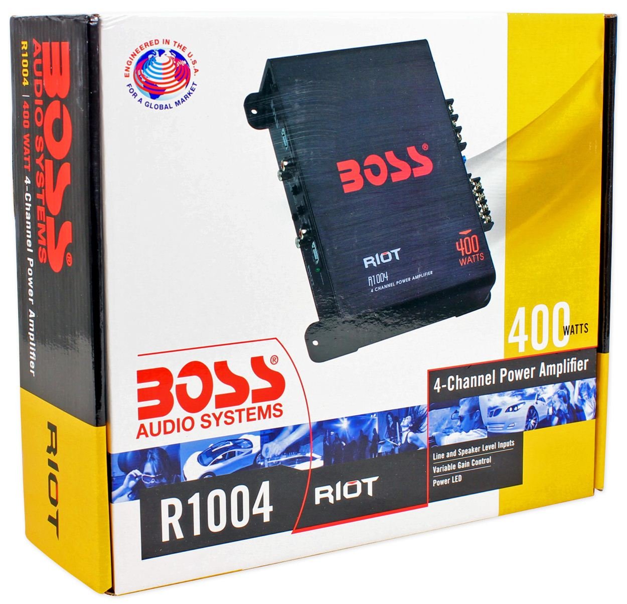 Купить Brand New Boss Audio Riot Series R1004 4Channel 400 Watt "Class