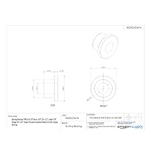 Bunting Bearings FFB610-4 3/8" Bore x 5/8" OD x 1/2" Length 7/8" Flange OD x 1/8" Flange Thickness Powdered Metal SAE 841 Flanged Bearings
