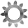 Boston Gear Spur Gear, 14.5 Degree Pressure Angle, Steel, Inch, 12 Pitch