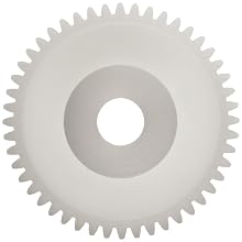 Plastic PowerDrive 05M048B5 Polyoxymethylene Spur Gear, 20 Degree Pressure Angle, 48 Teeth x 5mm Bore x 24mm Pitch Diameter 0,5 Module
