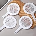 Eldraqth  4 Pcs Kitchen Ultra-Fine Nylon Mesh Strainer(100/200/400) 