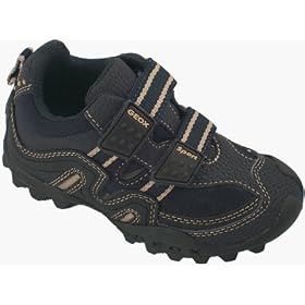 Geox Sport Fang Boys Double Velcro Sneakers in Navy