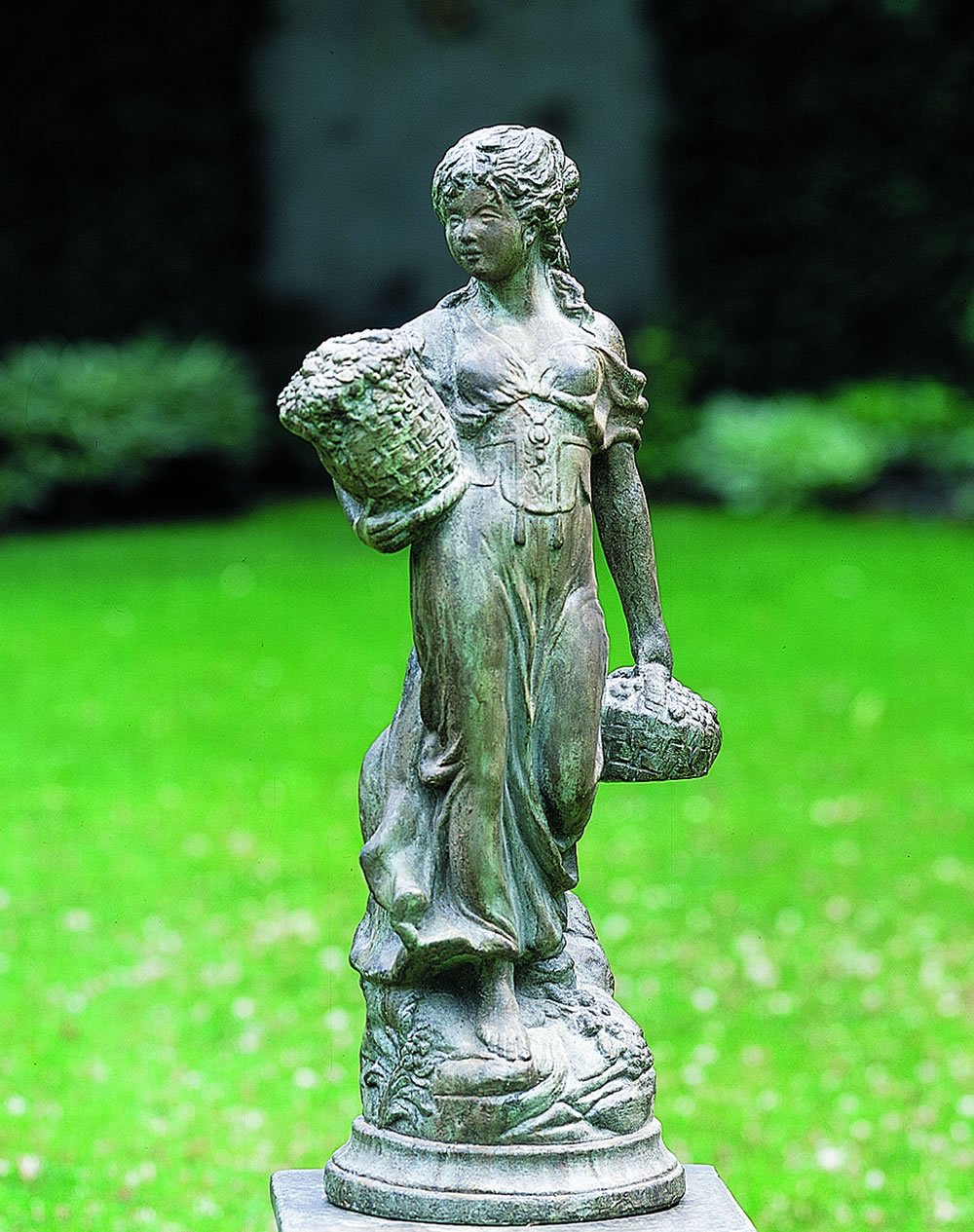 Little Girl Garden Statue Playing, Reading & Dancing All Children