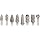 PFERD 8Piece Clog-Resistant Cut Bur Set With 1/4" Shank