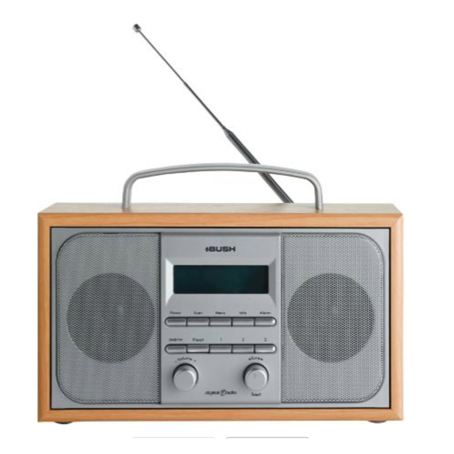 Bush Arden DAB/FM Stereo Radio Alarm Clock Wooden Case eBay