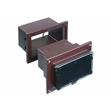 Arlington DHB1W-1 Outdoor Electrical Box for New Brick Construction, White Box/White Cover, Horizontal/1-Gang