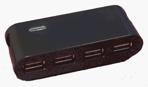 USB 2.0 4 Port Powered Hub for PC Computer Brand
