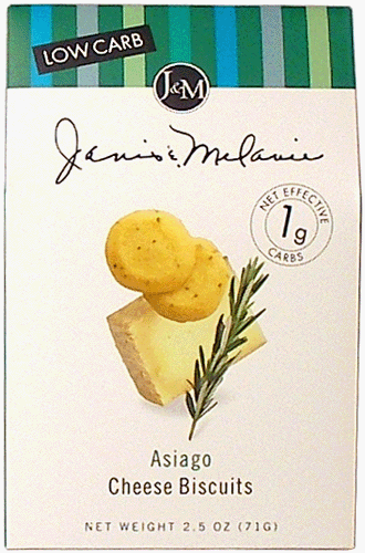 Asiago Flavor Low Carb Cheese Biscuits 2.5 oz. box by J&M Foods by J&M Foods