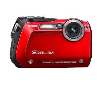 Casio Exilim EX-G1 12.1 MP Slim-line Endurance Digital Camera with 3x Optical Zoom (Red)