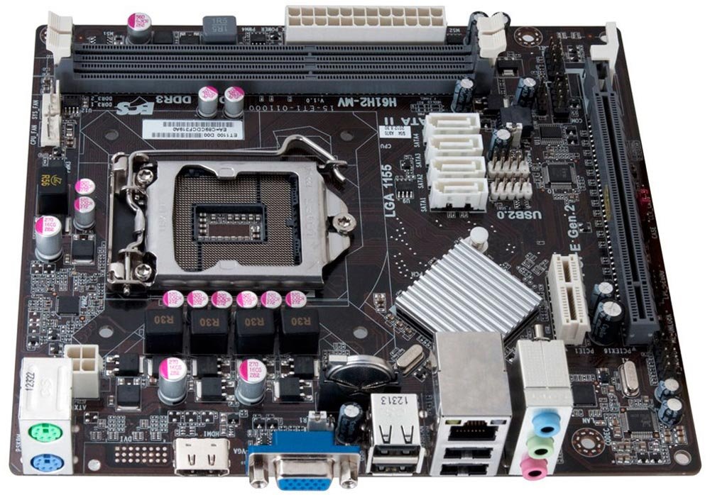 Amazon.com: ECS Elitegroup MicroATX DDR3 1600 Intel ? LGA 1155 ...