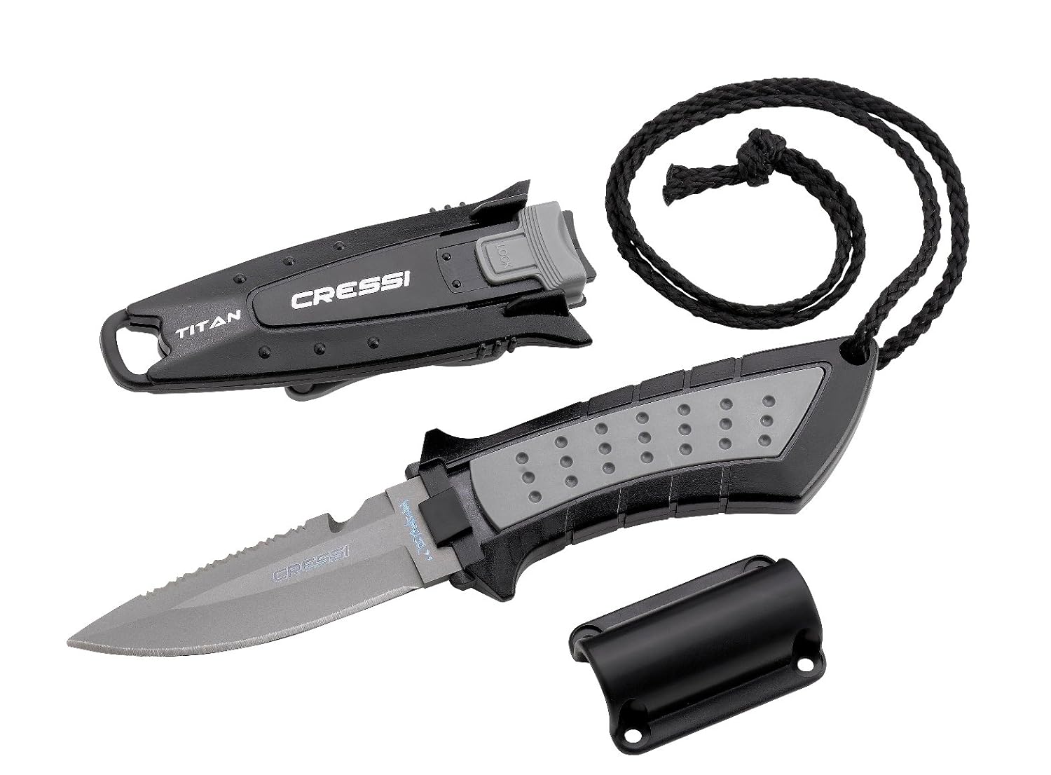 Cressi Lima (2.95 Inch Blade) Tactical Dive Knife,for Scuba Diving