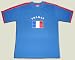T-Shirt Frankreich, blau-rot, Größe L, Runner-T