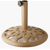 Beige Cast Iron Umbrella Base by YOTRIO INTERNATIONAL LLC
