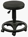 Black Ergonomic Medical / Dental Stool with Foot Ring
