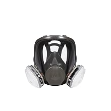 3M 69P71 Low-Maintenance Full Facepiece Organic Vapor, P95 Respirator Assembly, Large