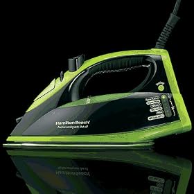 Hamilton Beach Neon Green Full Size Iron w Iron Blanket by Hamilton Beach