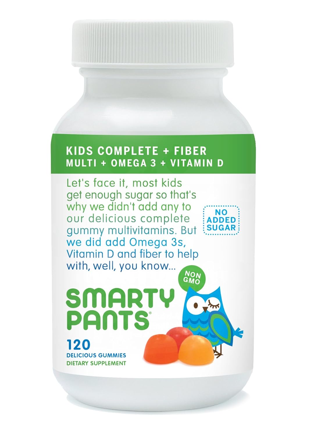 SmartyPants Kids Fiber Complete with No Sugar Added, Multi plus Omega 3 plus Vit eBay