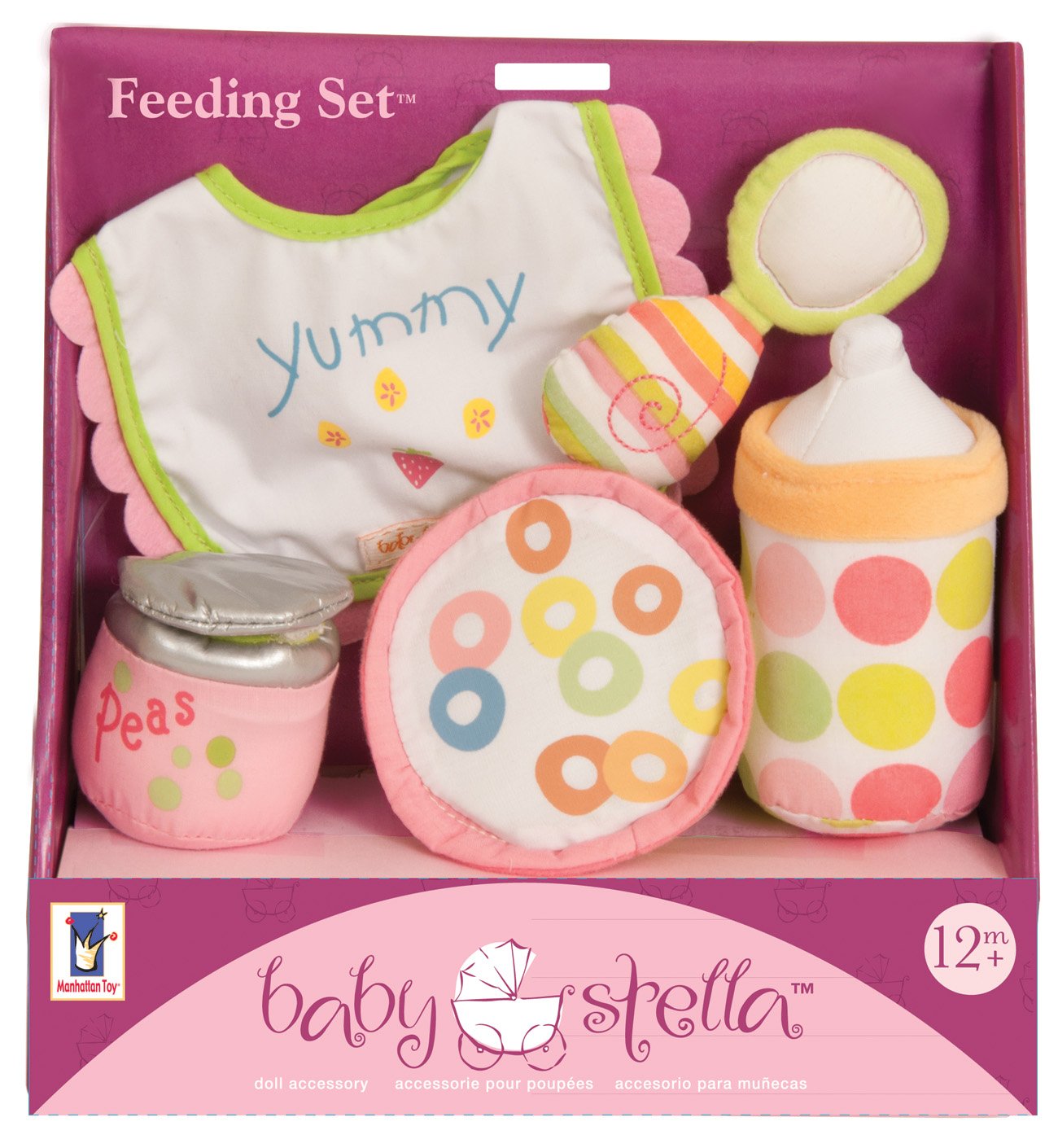 Manhattan Toy Baby Stella Feeding Set Accessory for Nurturing Dolls