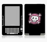 Pink Crossbones Decorative Protector Skin Decal Sticker for Amazon Kindle 2 E-Book Reader (Version 2.0)