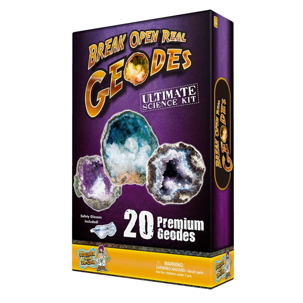 Ultimate Geode Kit Crack Open 20 Amazing Rocks and Find Crystals! eBay
