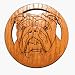CAMIC designs DOG024M Laser-Etched English Bulldog Magnets - Set of 6