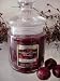 Black Cherry Scented Apothecary Glass Jar Wax Candle 9.5 Oz.