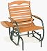 Jack Post Country Garden Hi-Back Glider Chair with Tray and Matte Green Frame