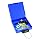 MMF Industries Mobile Security ICASE with Combination Lock, 9.92 x 1.5 x 5.91 Inches, Blue (2648338)