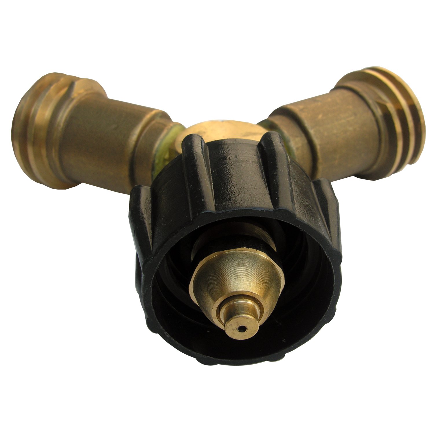 Lasco 175361 Propane Fitting Tee with 1Male QCC and 2Female QCC