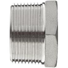 Stainless Steel 304 Cast Pipe Fitting, Hex Bushing, MSS SP-114, NPT Male X Female