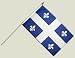 Drapeau Canada Quebec sur hampe - 30 x 45 cm