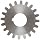 Boston Gear Spur Gear, 14.5 Pressure Angle, Steel, Inch, 6 Pitch