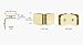 C.R. LAURENCE GCB90UBR CRL Ultra Brass 90 Degree Traditional Style Glass-to-Glass Clamp