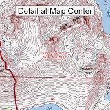 USGS Topographic Quadrangle Map - Dunderberg Peak, California (Folded/Waterproof)