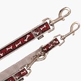 Eigenschaften Schecker  / Hundeleine,3-fach,ver. rot,m.Knochendesign, 2 m, 25mm