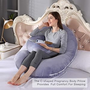Pregnancy Pillow 55 Inches Full Body Pillow Maternity Pillow For