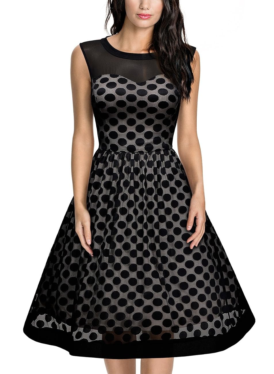 classy polka dot dress