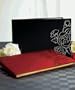 Silhouettes In Bloom Traditional Guest Book - Jet Black with White