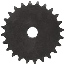 Martin Roller Chain Sprocket, Reboreable, Type A Hub, Single Strand, 35 Chain Size